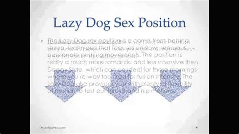 lazy dog postion|Take It Easy: 8 Sex Positions for Lazy Mornings